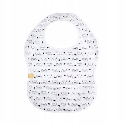 LASSIG Kunststofflätzchen mit Klettverschluss und Auffangtasche 6-24M