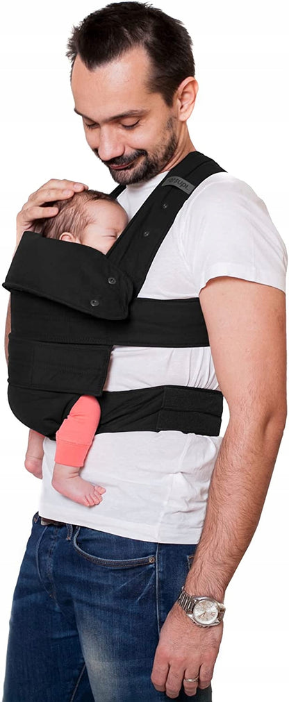 MARSUPI 2.0 nosidełko ergonomiczne S/M 3,5 - 15 kg, czarne, dla niemowląt w pozycji M