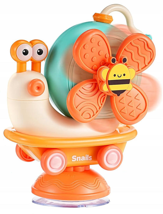 WEIXINGDA Windmühle Schnecke 5-in-1 sensorisches Spielzeug Schnecke mit Saugnapf
