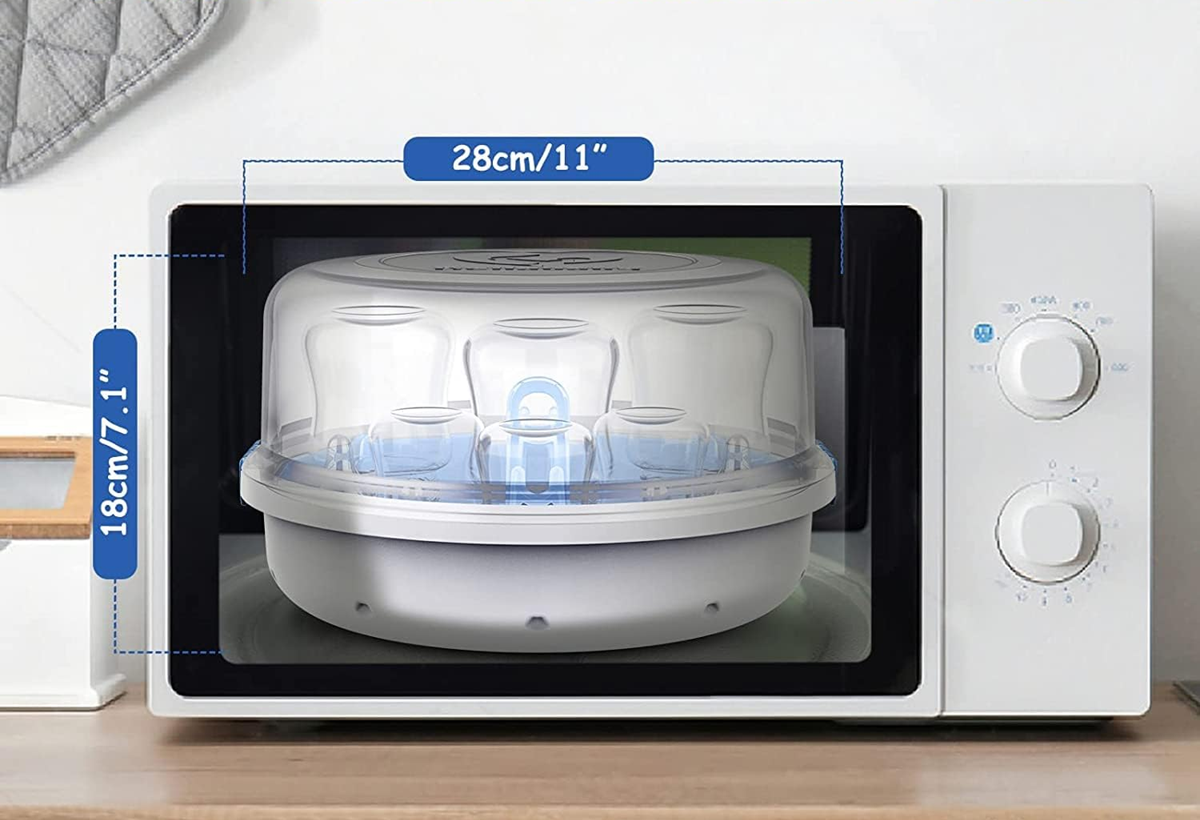 BELLABABY BLA8913 Mikrowellen-Sterilisator + Zange