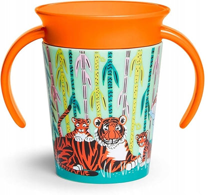 MUNCHKIN WildLove Auslaufsicherer Becher 360°-Trinkrand 177 ml TIGER 1 Stück
