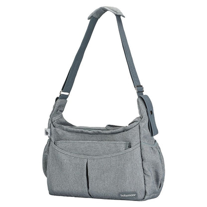 BABYMOOV torba do wózka + dodatki, szara torba Urban Bag Smokey na pieluchy i akcesoria