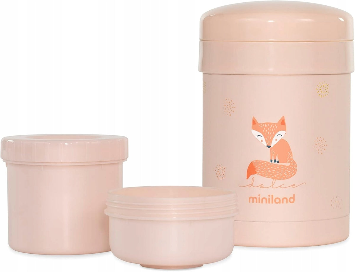 MINILAND Thermetic Speisethermoskanne 700 ml + 2 Behälter