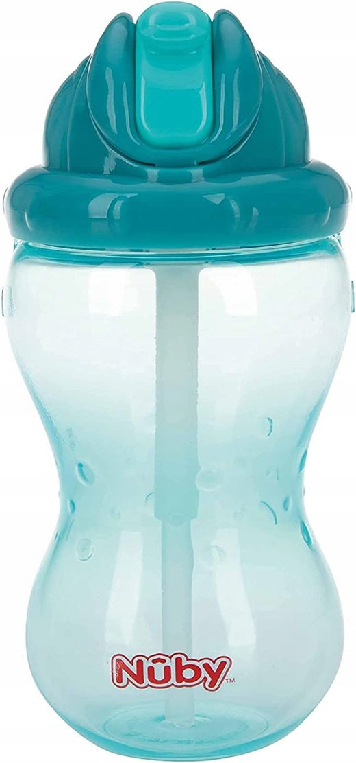 NUBY Flip-it Cup tazza antigoccia con cannuccia 12 m+ 360 ml