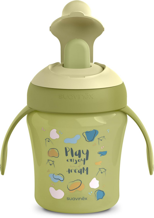 SUAVINEX Learning Cup netečúci pohár s tvrdým náustkom 200 ml 6 m+