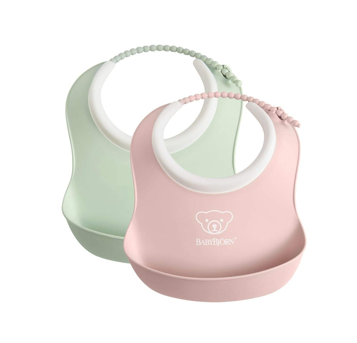 BABYBJORN Silikonlätzchen mit Auffangtasche x2 KLEIN