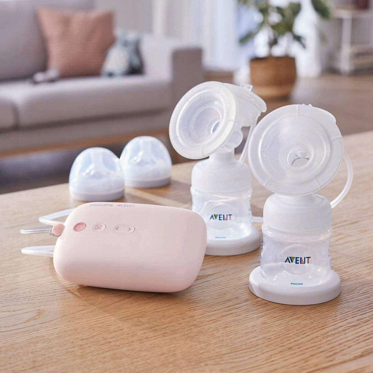 PHILIPS AVENT SCF397/11 podwójny LAKTATOR elektr.1. różowy, elektryczny laktator z akcesoriami