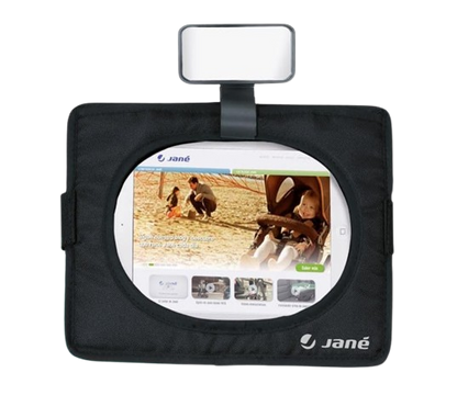 JANE 2in1 Autositzspiegel zur Beobachtung des Kindes und Tablet-Hülle 20x26