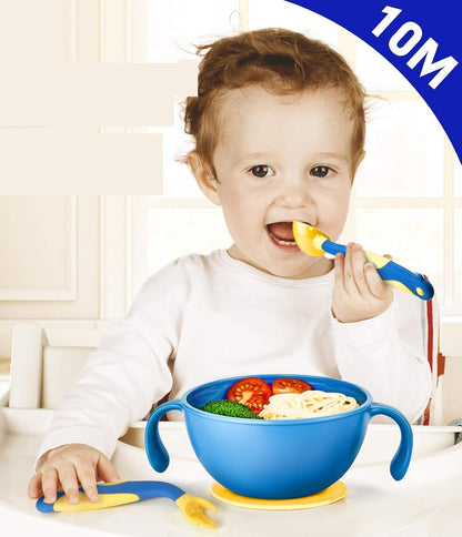 HAHALAND 3in1 Snackbehälter, Becher und Besteck 10 M+
