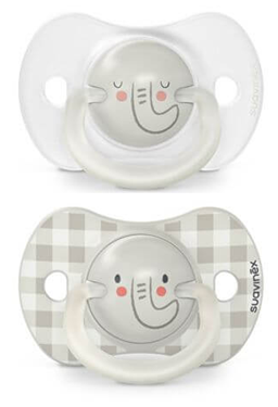 SUAVINEX Schnuller SX PRO Tag&Nacht x2 Silikon 6-18M LEUCHTEND