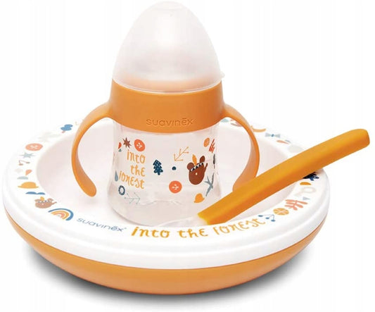 SUAVINEX Thermoset Teller, Becher und Löffel FOREST – Produktfoto 2