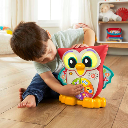 FISHER-PRICE interaktive EULE Lichter 90 Melodien Sätze DEUTSCH 18 M+