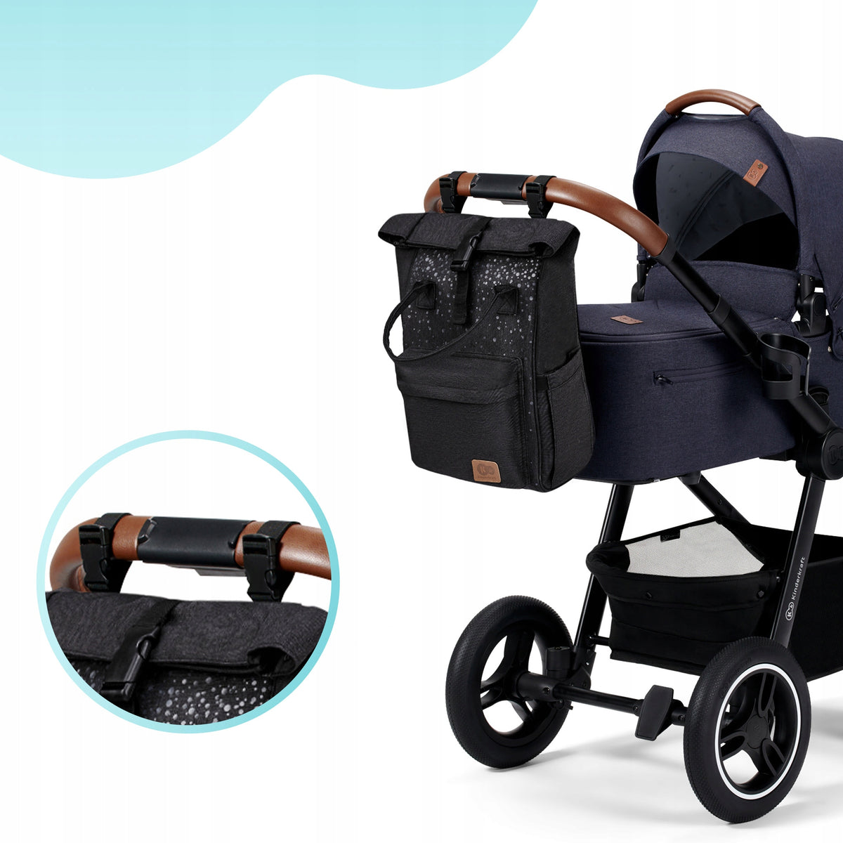 KINDERKRAFT MOONPACK CONFETTI Wickelrucksack und Zubehör