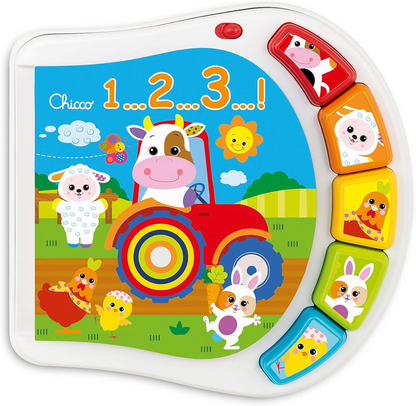 CHICCO Counting Farm livro educativo eletrónico 19 x 19,5 cm