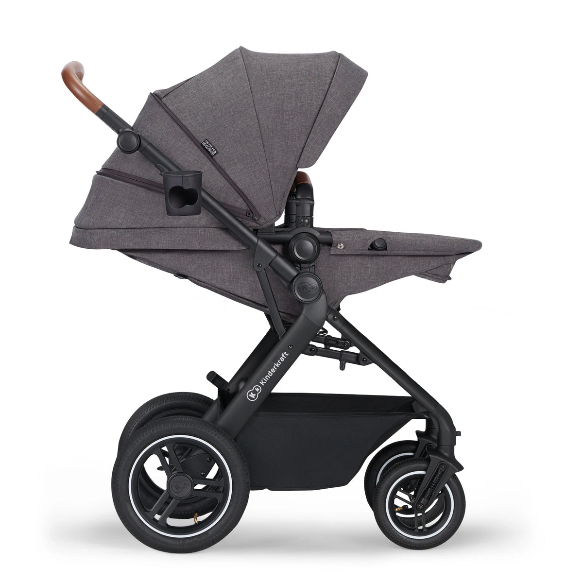 KINDERKRAFT B-TOUR 3-in-1 Multifunktionskinderwagen bis 22kg + Babyschale MINK PRO
