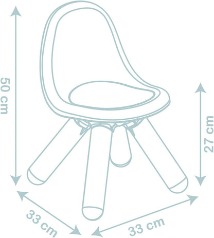 LITTLE SMOBY children's chair for use at home and outdoors, 18m+