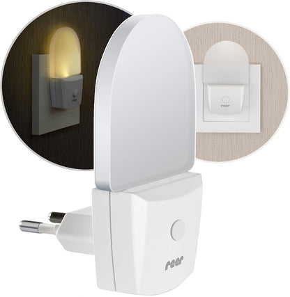 REER NightGuide LED-Nachtlicht für die Steckdose mit Schalter 6 x 9,5 cm