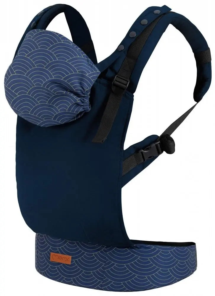 MOMI COLLETE nosidełko ergonomiczne od 3msc do20kg granatowe miękkie nosidło dla niemowląt