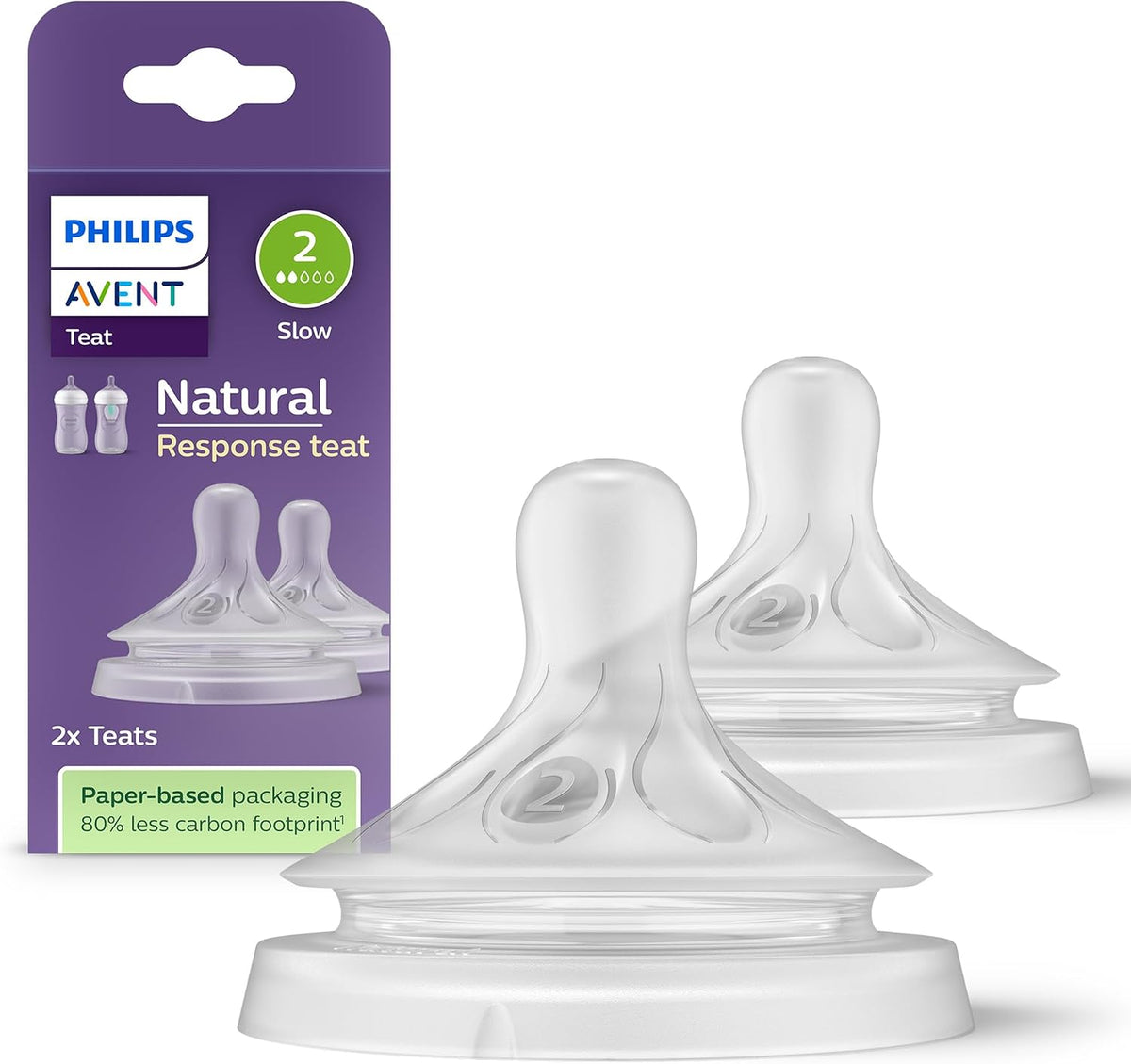 Philips Avent Natural Response Flaschensauger (2) 0m+ x2