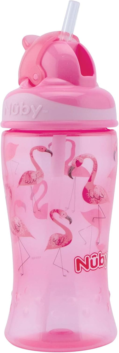 NUBY Flip-it Cup Schnabeltasse mit Strohhalm 12M+ 360ml
