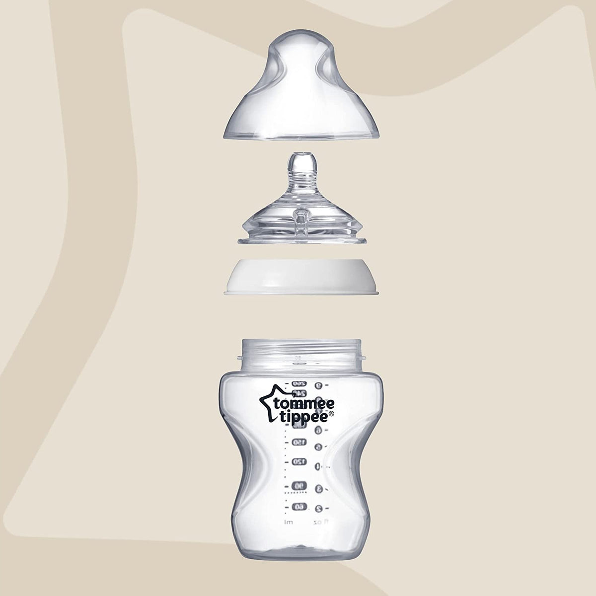 TOMMEE TIPPEE zestaw startowy butelki, smoczki 8el. butelka Closer to Nature ze smoczkiem i nakrętką