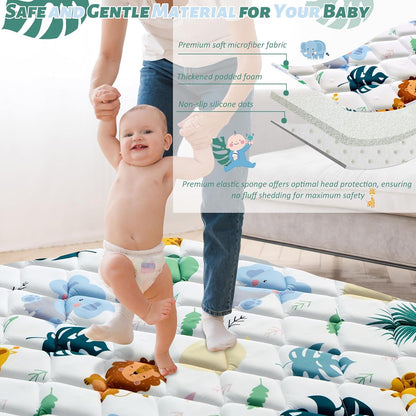 Spielmatte für Babys, rutschfeste Unterseite, 180x150