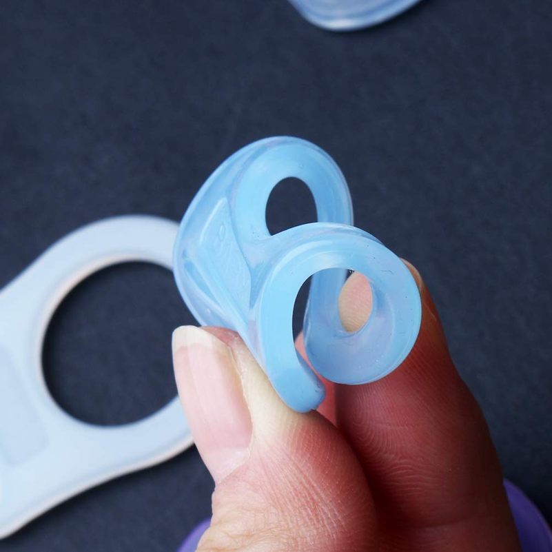 BABY Silikon-Schnullerclip-Halter für Schnullerketten 8 Stück