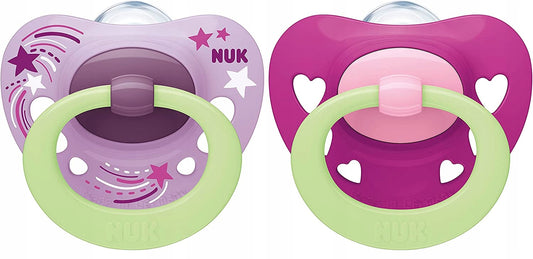 NUK SIGNATURE NIGHT πιπίλα x2 6-18 μηνών