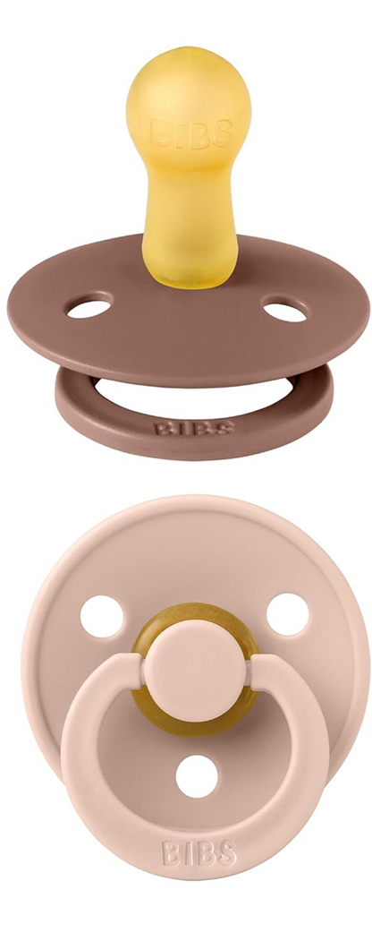 BIBS COLOUR Schnuller 2er-Pack Naturkautschuk 0-6 Monate