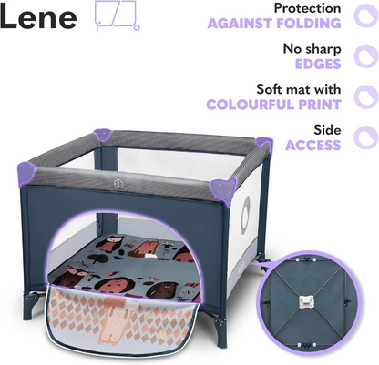 LIONELO FIE Reisebett Laufgitter 100x100cm BIS 15KG