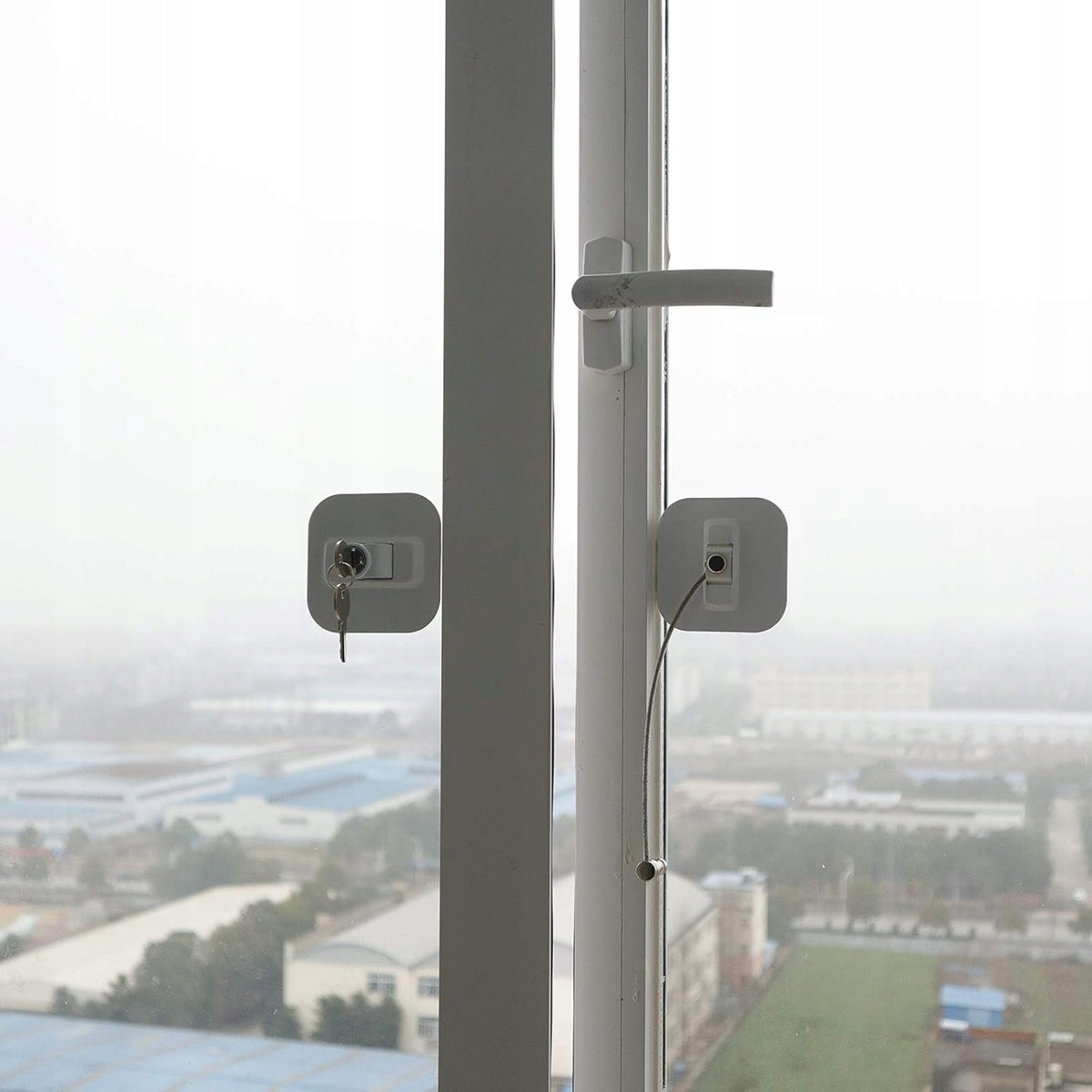 CHILD SAFETY LOCK Sicherung für Schränke und Schubladen 19 cm + 2 Schlüssel
