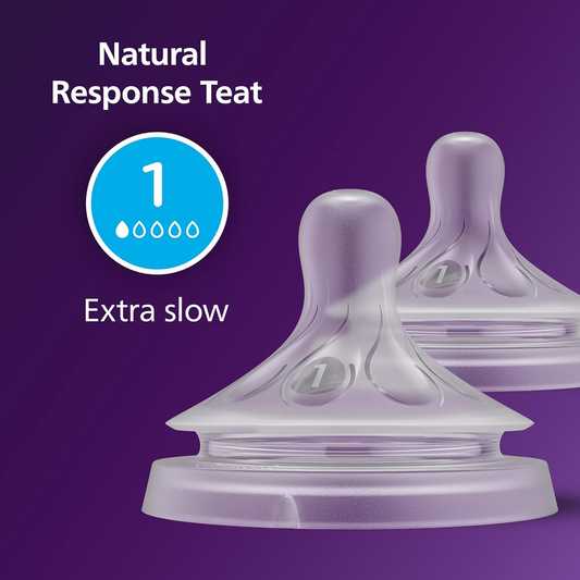 PHILIPS AVENT Natural RESPONSE Sauger für Babyflaschen 0 Monate x2 – Produktfoto 2