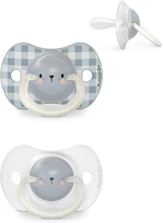 SUAVINEX soothing silicone symmetrical pacifiers