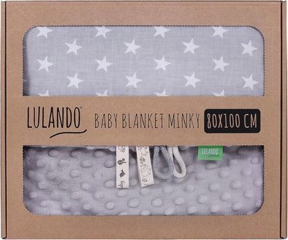 LULANDO Babydecke Minky 80x100