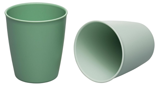 NIP Eat Green kubek do picia 250ml 12m+ 2 sztuki, zielone kubki dla dzieci