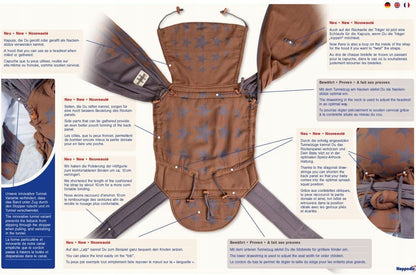 HOPPEDIZ hop-tye nosidełko ergonomiczne