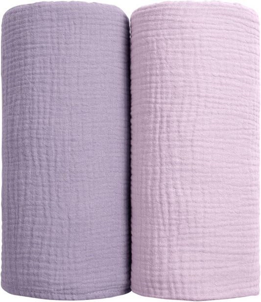 LULU MOON muslin swaddles x2