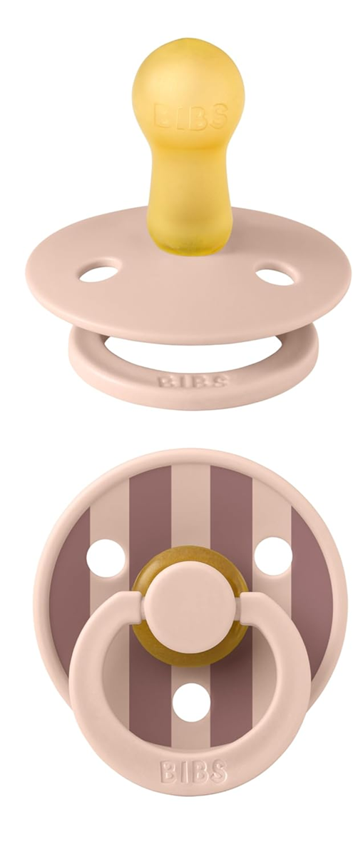BIBS COLOUR STUDIO Beruhigungssauger 2er-Pack Naturkautschuk 0-6 Monate