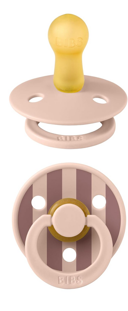 BIBS COLOUR STUDIO Beruhigungssauger 2er-Pack Naturkautschuk 0-6 Monate