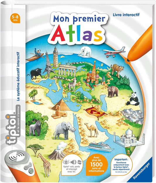 RAVENSBUREGER TIPTOI atlas for the french version of the interactive pen