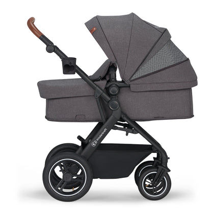 KINDERKRAFT B-TOUR 3-in-1 Multifunktionskinderwagen bis 22kg + Babyschale MINK PRO