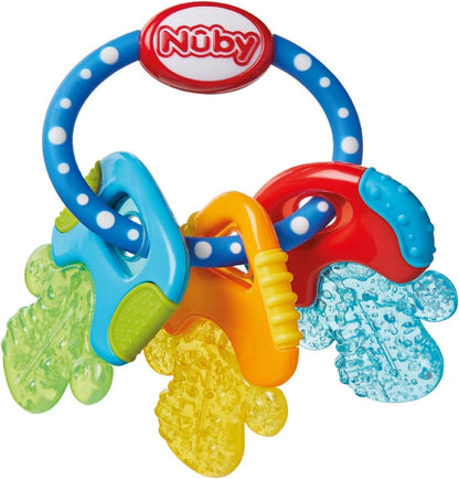 NUBY IcyBite silicone cooling teether 9 x 14 cm KEYS