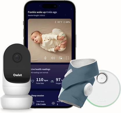 OWLET Video-Babyphone Cam 2 + Dream Sock-Socken zur Messung der Vitalfunktionen