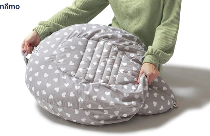 NIIMO multifunktionales 3in1 Kissen für Schwangerschaft, Stillen, Babynestchen + Bezug