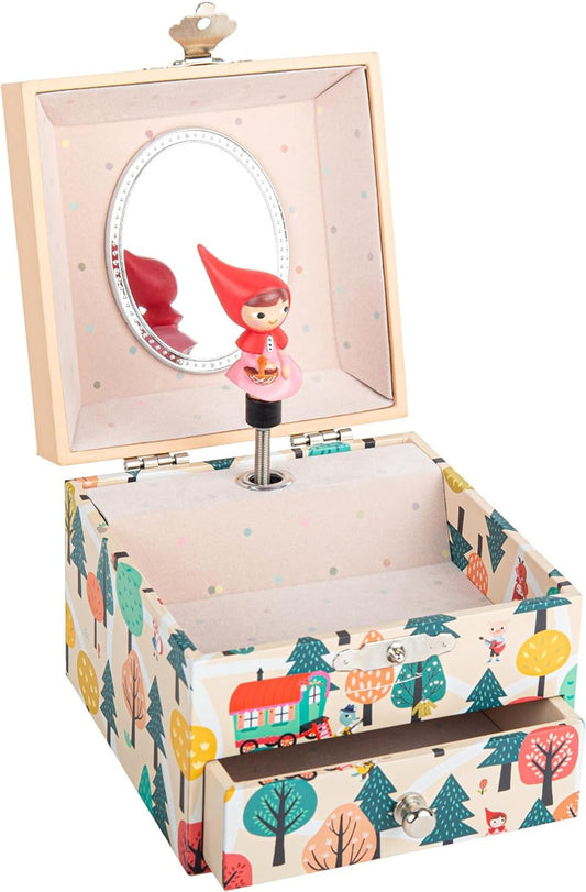 TROUSSELIER Magnetische Spieluhr aus Holz ROTKÄPPCHEN