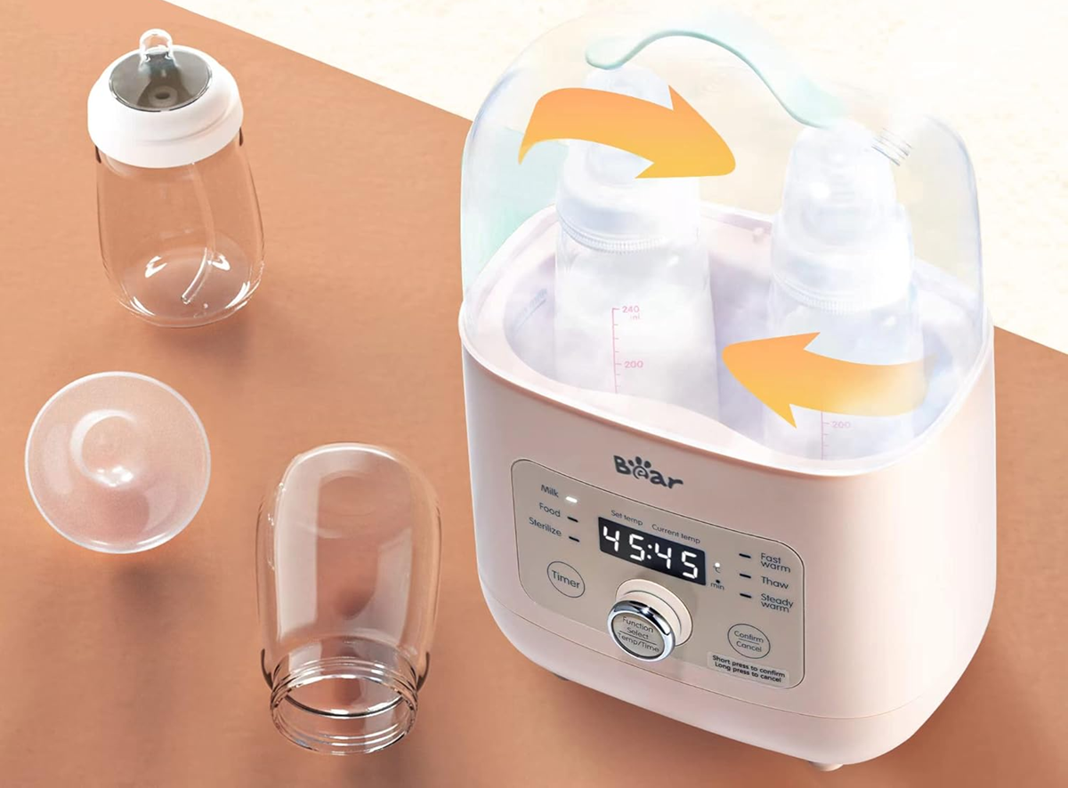 BEAR 6in1 Flaschenwärmer, Auftauen, Warmhalten, Sterilisieren