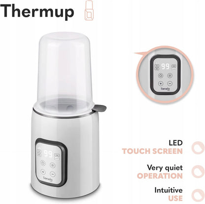 LIONELO podgrzewacz do butelek Thermup, LED touch screen, cichy, wielofunkcyjny podgrzewacz 5w1