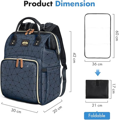 LEKEBABY Wickelrucksack WASSERDICHT