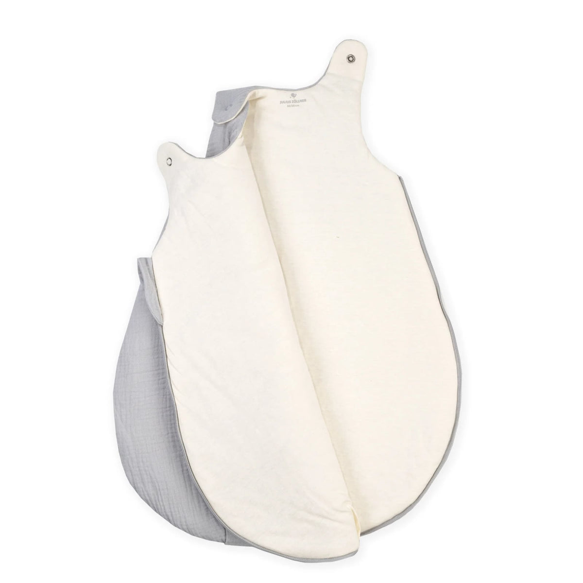 Julius Zöllner Musselin-Schlafsack, grau, 62 bis 68