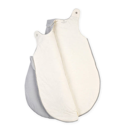 Julius Zöllner Musselin-Schlafsack, grau, 62 bis 68